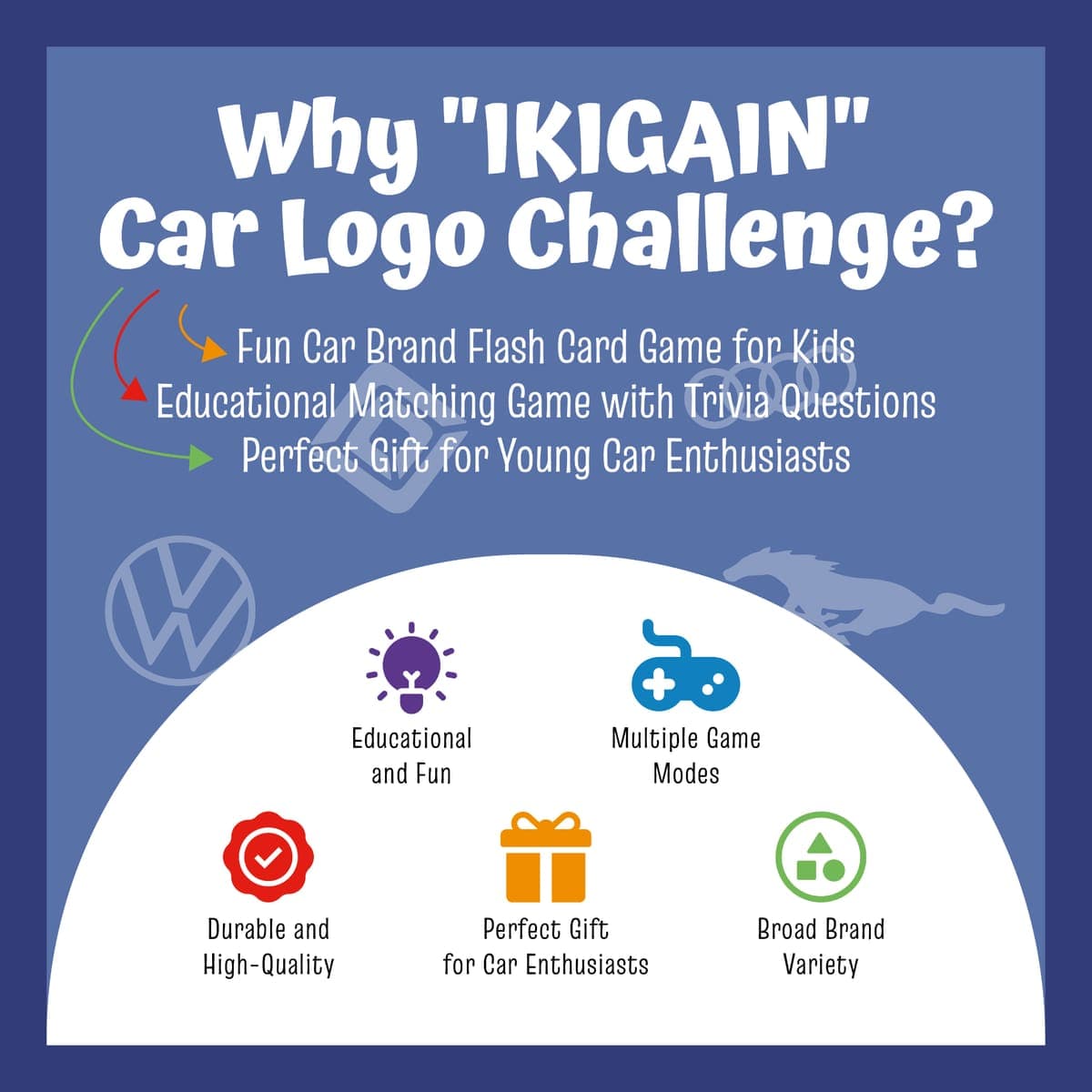 Why IKIGAIN Car Logo Challenge - Educational and Fun for Multiple Game Modes
